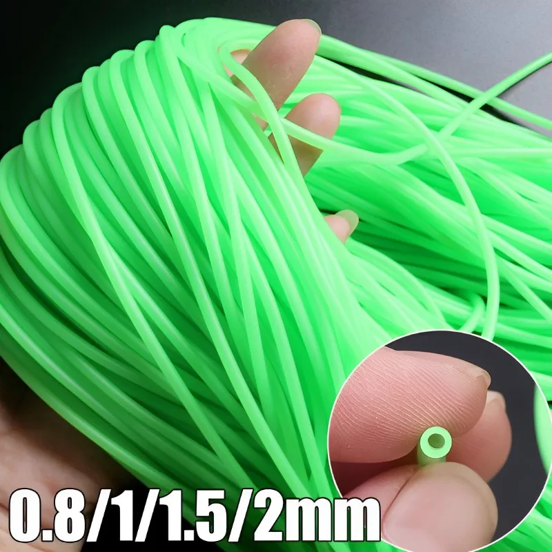 0.8/1/1.5/2Mm Lichtgevende Visslang Siliconen Anti Rig Buis Rig Mouwen Diepzeevissen Pesca Iscas Vis Tackle Tools