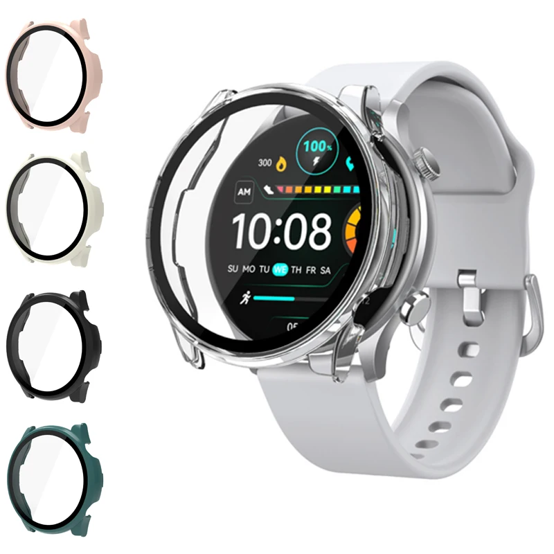 Custodia Rigida Per Schermo Con Pellicola Protettiva In Vetro Per Schermo Con Pellicola Protettiva Per Smartwatch Per Haylou Solar Plus Rt3 Ls16 Custo