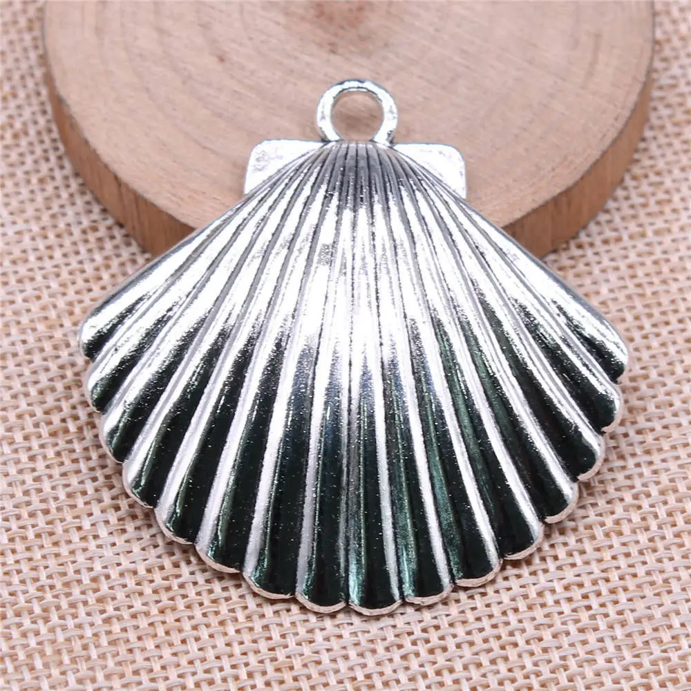 

Accessories Shell Charms Jewelry Pendants 56x55mm 2pcs