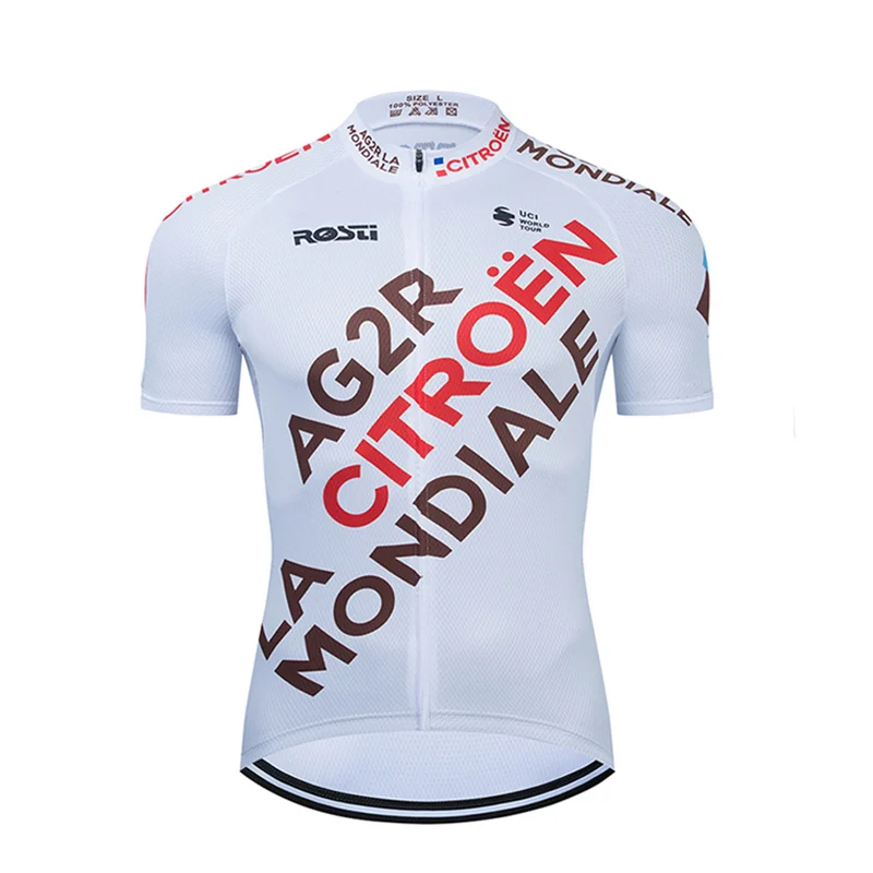 thumbnail image 1 of Maillot de ciclismo del equipo francés para hombre, ropa de ciclismo de montaña, camiseta de secado rápido, ropa de ciclismo corta de verano, 1 of 5