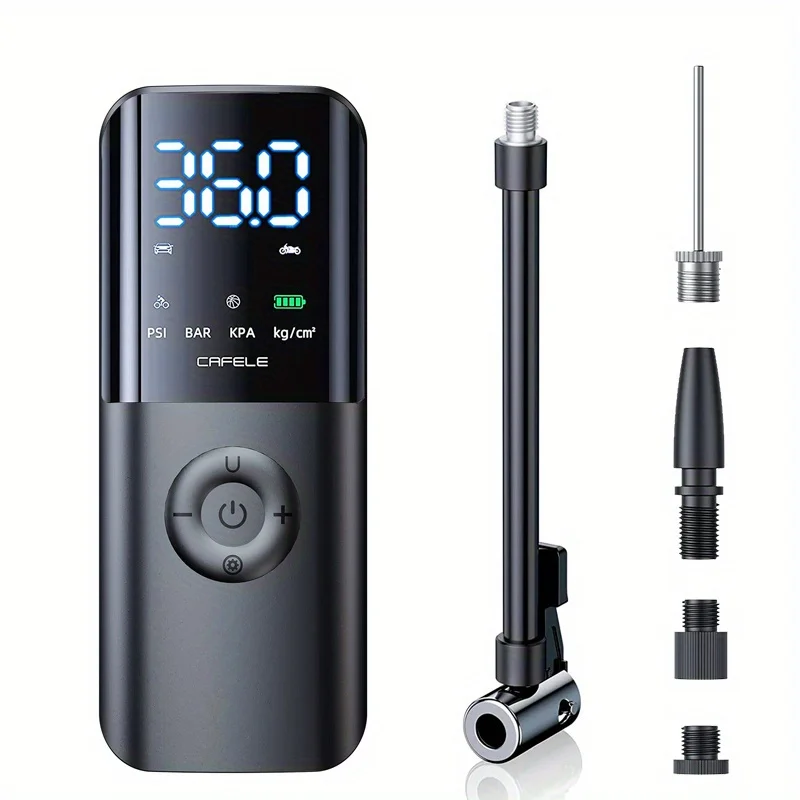 CAFELE 12V Car Air Compressor Portable Electric Air Pump Wireless Car Tyre Inflator Digital Bicycle Pump For Auto Accessories air pump,electric tire inflator,air compressor pump,air compressor,tire inflator,inflatable pump,tire inflator gun