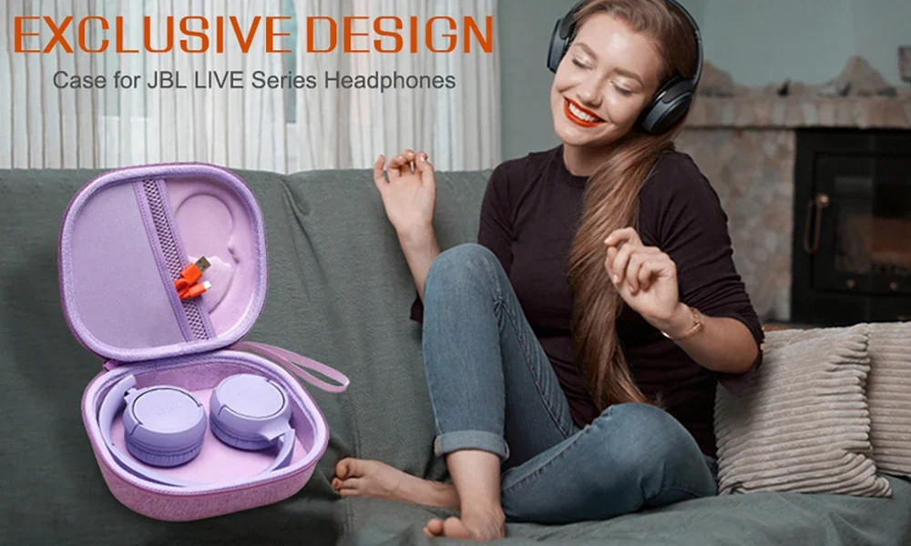 Protective Hard Ltgem Case for JBL Tune 510BT/520BT/670NC/500BTLive/460NC Soundcore H30i Samsung AKG Foldable Wireless Headphone