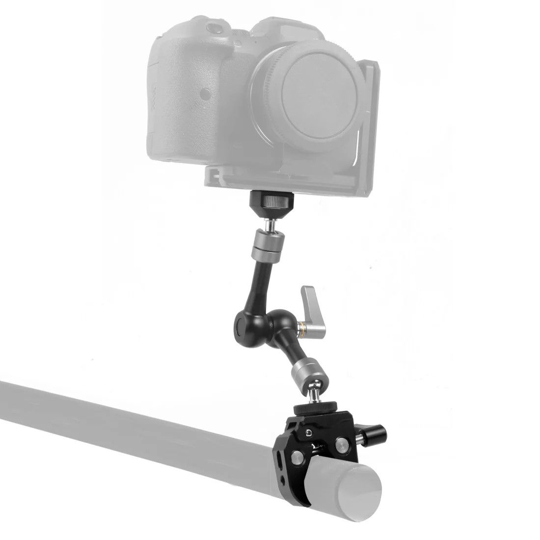 Vielseitige bewegliche Reibungsrosette, magischer Arm, 17,8 cm (11 Zoll, verstellbare Krabbenklauenklemme 1/4 3/8 für SLR-Kamerahalterung, Monitorkäfig-Rig – Detail 6