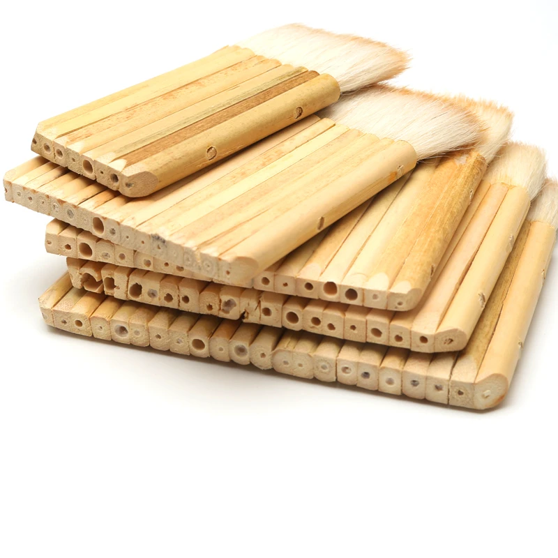Paint Brushes Wool Row Bamboo Handle Painting Tools Home Improvement Decoration