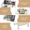 Makeup Organizer, Floor Skincare Cosmetics Organizer with Drawers, Jewelry Organizers and Storage for Earring Necklace 5