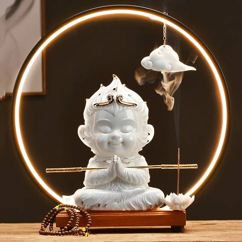 

Ceramic Backflow Incense Burner Waterfall Garden Room Decor Accessori Sticks Queimadores De Incenso Antique Home Decor Electric
