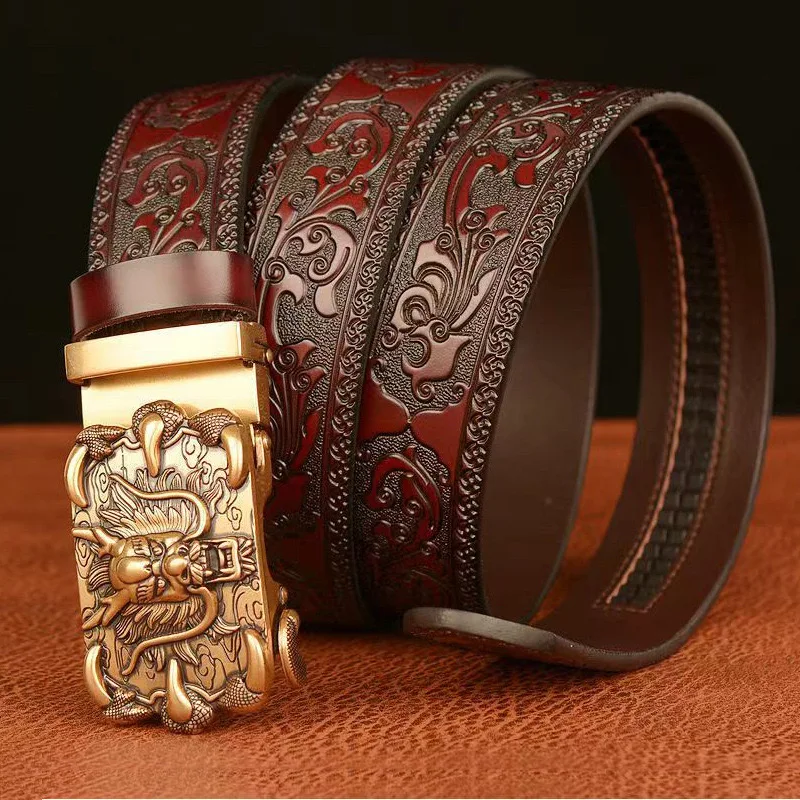 

2024 New Fashion Men Women Leather Punk with Hollow Rivets Luxury Brand with Personality Rock Wild Adjustable Young Trend Belt