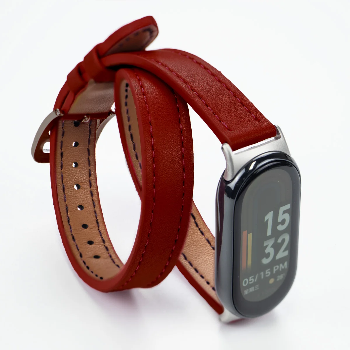 Premium Leather Strap for Mi Band Sports Bracelet - Stylish Replacement Wristband