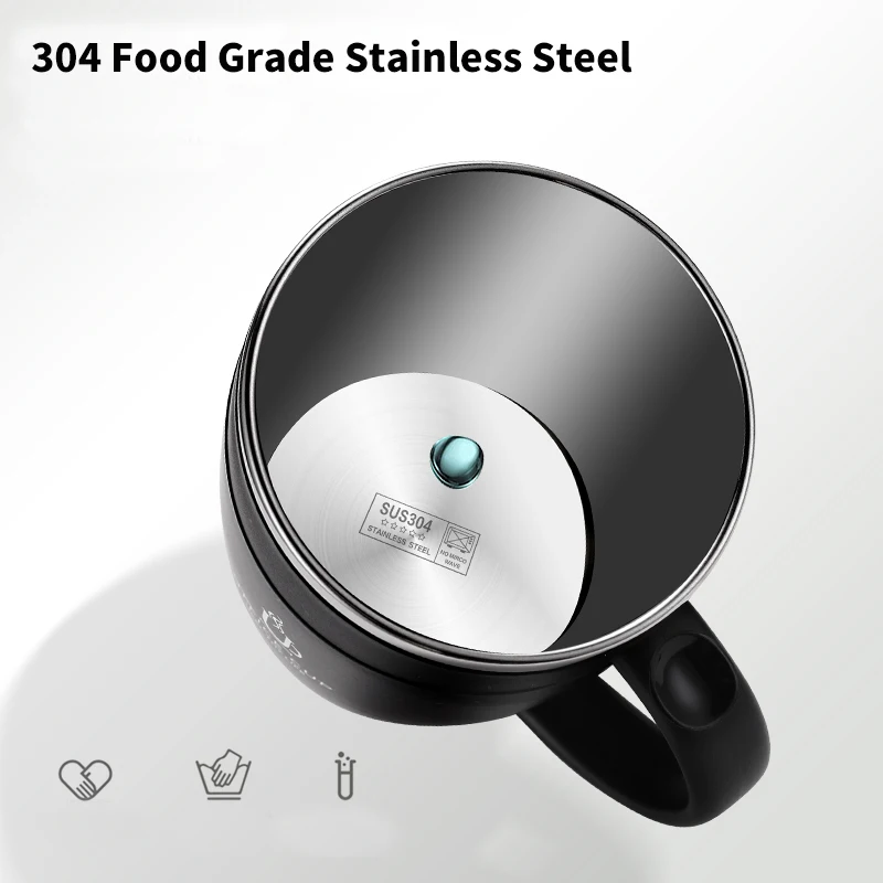 Stainless Steel Coffee Cup Mug With Lid Insulated Double Wall Tumbler With Handle Heat-resistant Drinkware