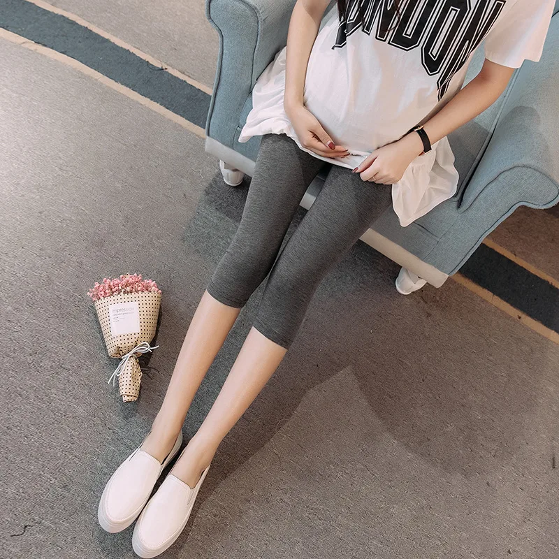 Low Waist Belly Cotton Maternity Skinny Legging Spring Casual Pencil Pants Clothes for Pregnant Women Autumn Pregnancy 5