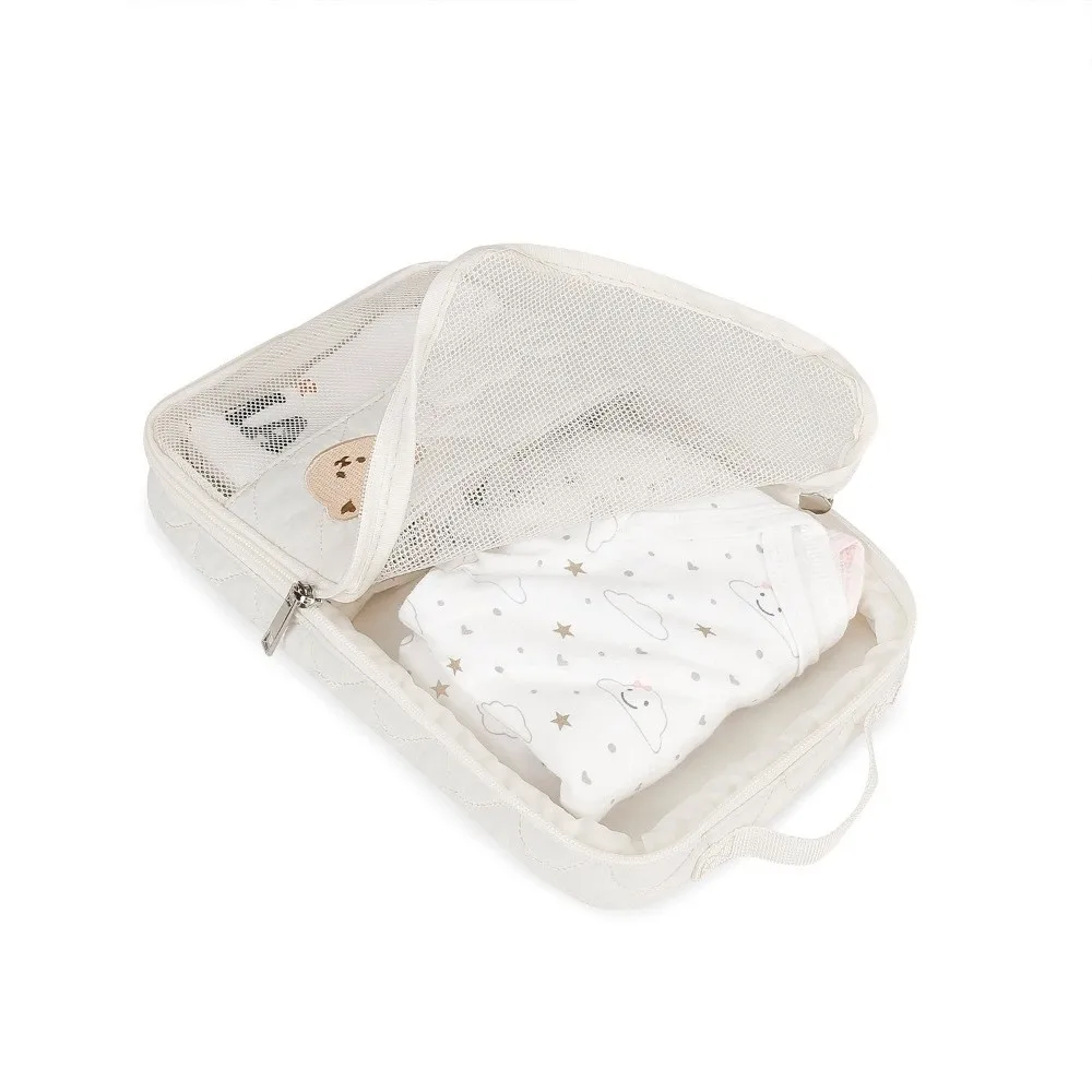 방수  기저귀 가방 분리형 수납 걸이식 유모차 가방 귀여운 디자인 여러 칸