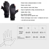 Men Winter Waterproof Cycling Gloves Outdoor Sports Running Motorcycle Ski Touch Screen Fleece Gloves Non-slip Warm Full Fingers 5