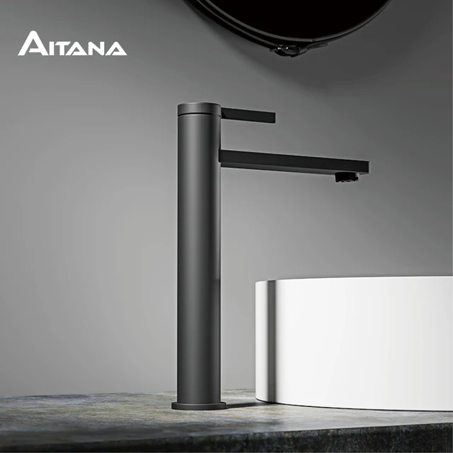 AITANA moderne svart servantbatteri