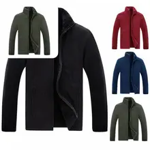 

Jacket Coat Classic Handsome Long Sleeve Men Warm Fleece Coat Outerwear for Home Men Coat Fleece Jacket