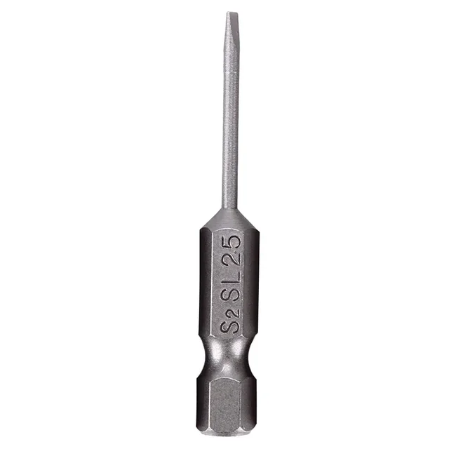 1X 50mm Magnetic Screwdrivers Bits Flat Head Slotted Tip Electric Power Repair Hand Tool SL 2 2.5 3 4 5 6 Alloy Steel 2mm-6mm 2