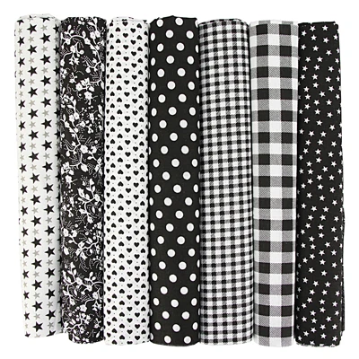 7Pcs Cotton Fabric Bundle 25cm x 25cm Pre-Cut Quilt Squares Sheets DIY  Craft Sewing Patchwork For Sewing Scrapbooking Quilting - AliExpress