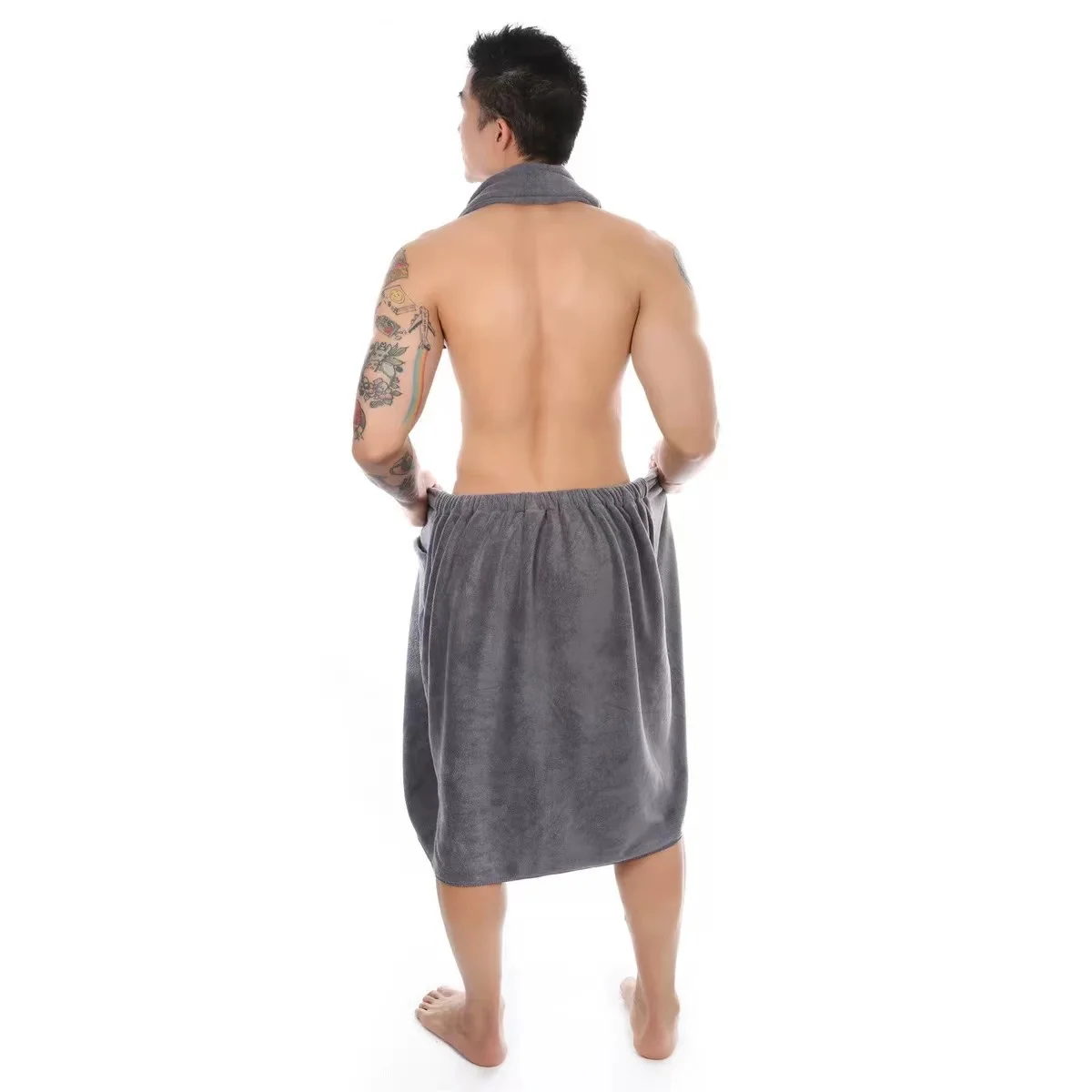 Bath Towel for Men Big Size Cotton Bathroom Towels with Pocket Summer Quick Drying Beach Towel Adult Bathrobe Blanket Shawl 2022 2