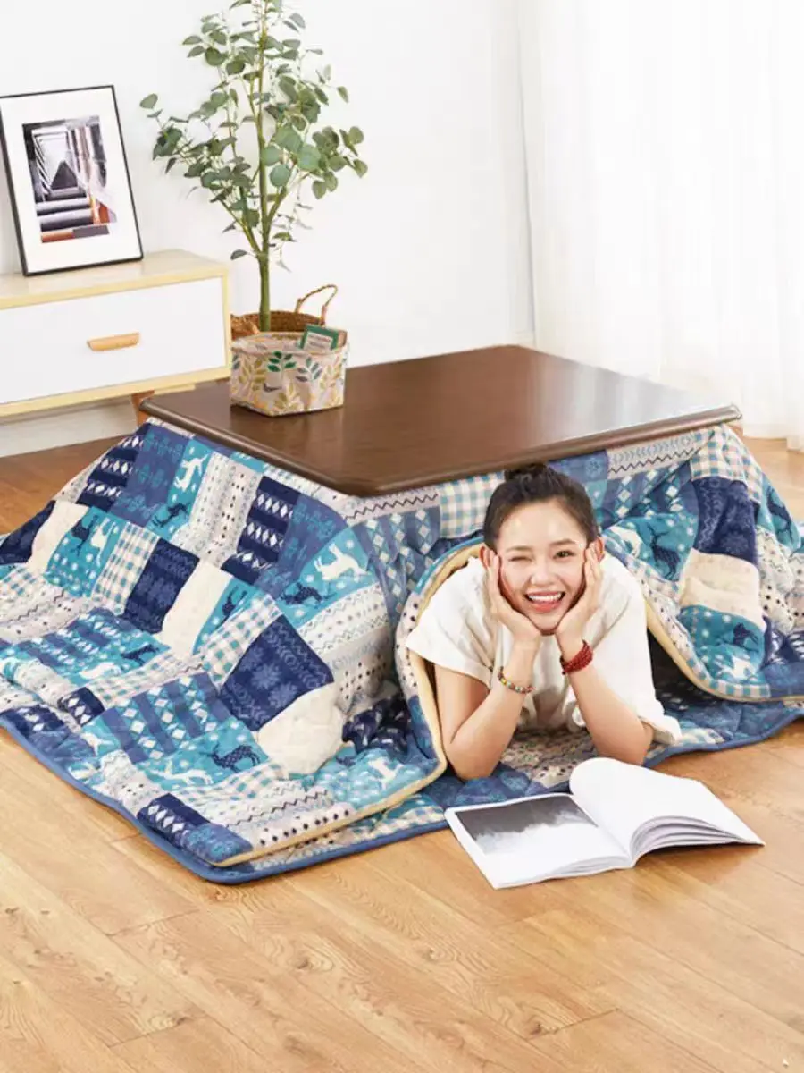 Segui Fashion Deer Winter Kotatsu Futon Comforter 185X230Cm Trapunta Morbida Per Kotatsu Riscaldamento Tavolo Ordine Vieni 1 Pz Futon + 1 Pz Carp