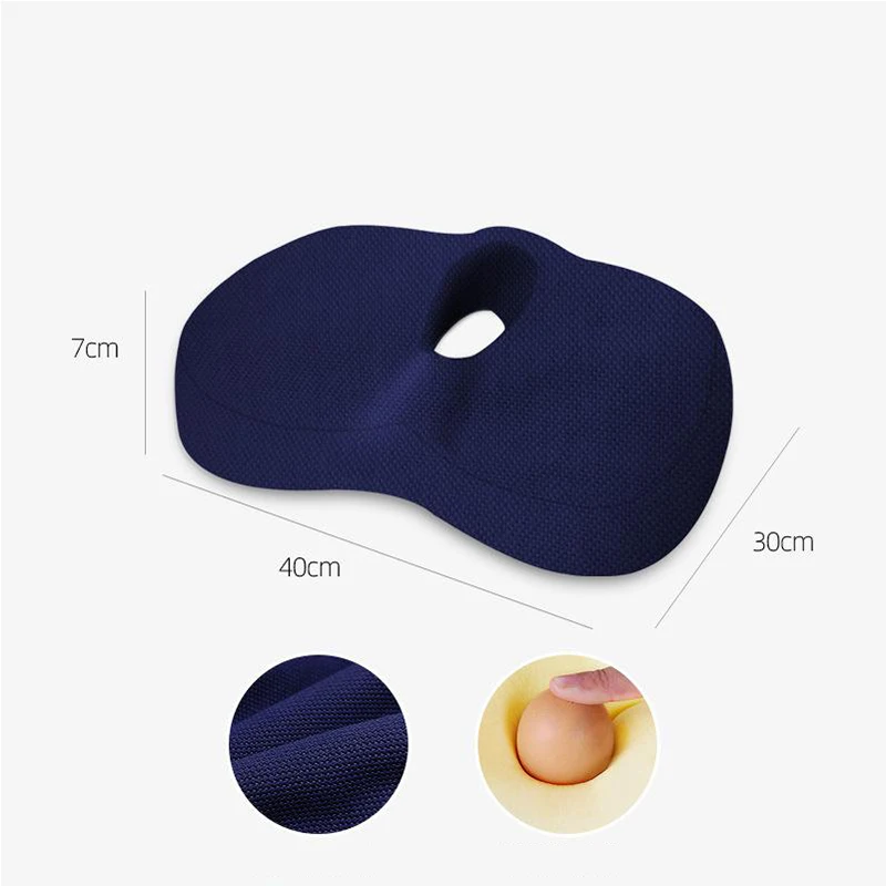 Summer Memory Foam Non-Slip Seat Cushion For Office Chair Tailbone Pain Relief Breathable Mesh Seat Cushion Pillow Pad