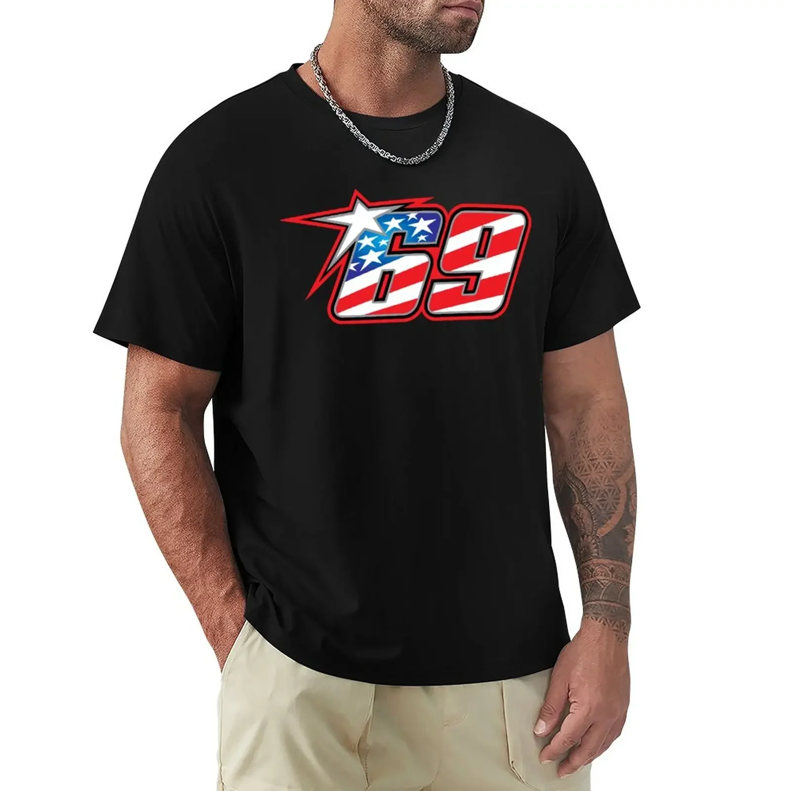 

Nicky Hayden Number 69 T-Shirt quick-drying funnys men workout shirt plain anime funnys mens t shirts casual stylish
