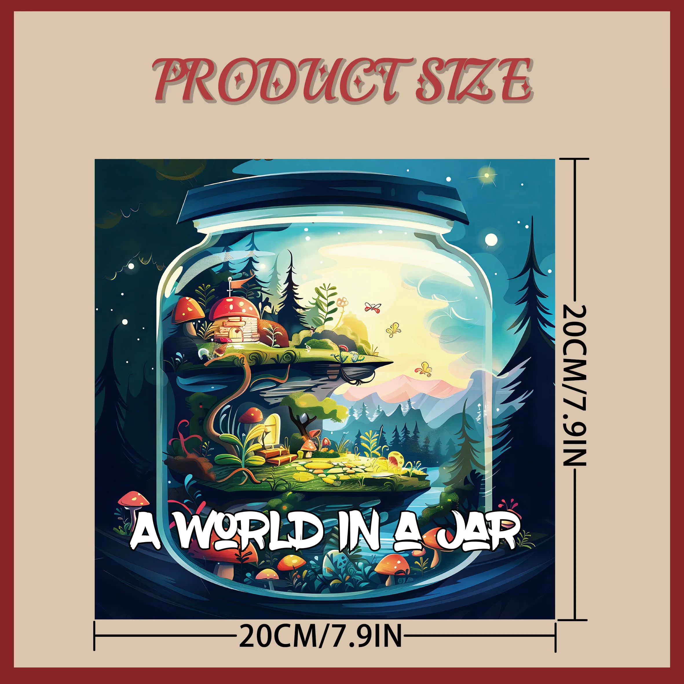 World in a Jar: Adult Picture Book Featuring Miniature Dreams-capes for Imaginative Coloring 2