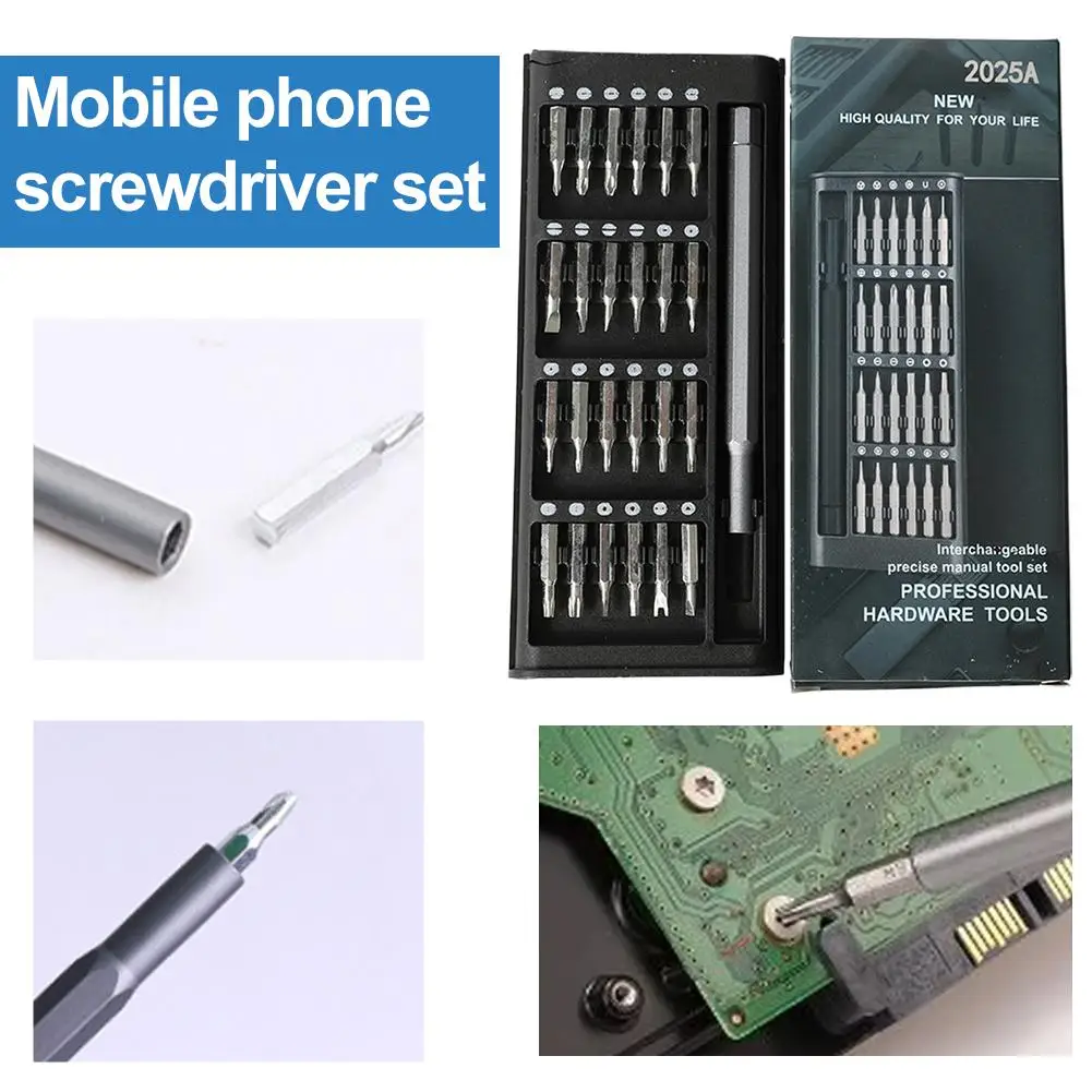25-in-1 Mini-Schraubendreher-Set, Flachkopf- und Kreuzschlitz-Schraubendreher, geeignet für elektronische Produkte – Detail 3