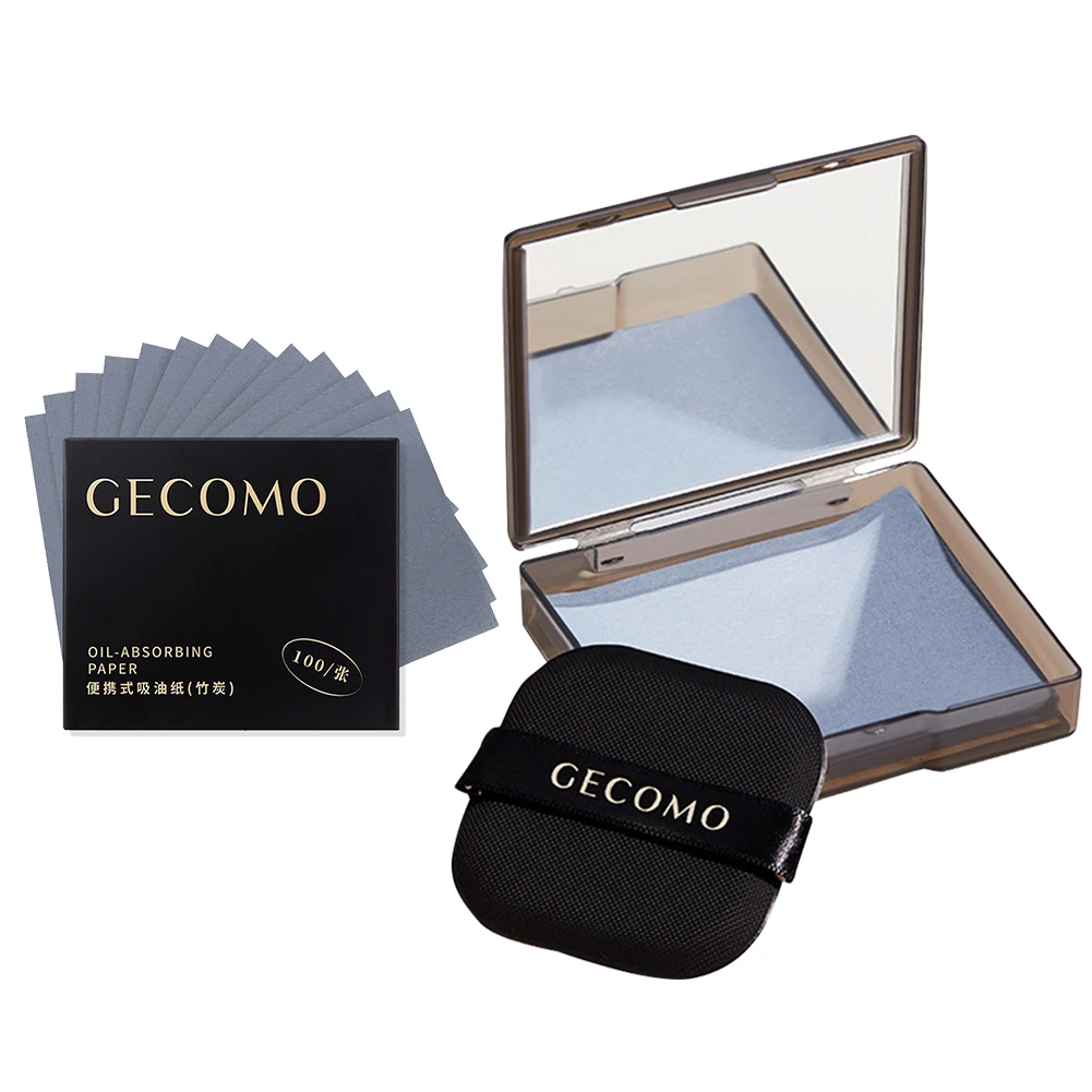 100 Sheets Bamboo Charcoal Face Oil Blotting Papers