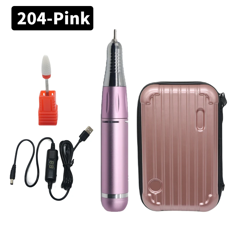 DDQ Nail Drill Machine with Ceramic Bit Set - 30000/35000RPM