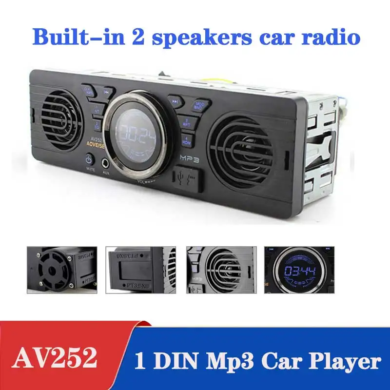 1 DIN Car Radio Car audio FM Bluetooth MP3 Audio Player Bluetooth cellphone Handfree USB/SD Car Stereo Radio In Dash Aux Input car audio installation near me Car Radios