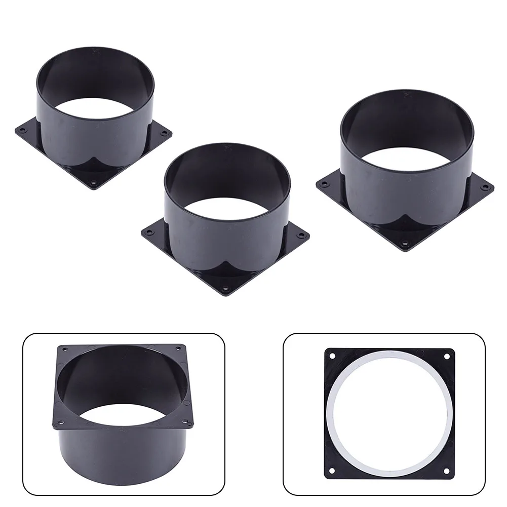 Flange Connector Duct Pipe Connector ABS 75/100/120mm Flexible Hose Connector For Connecting The Ventilation Ventilation Adapter For Exhaust Port