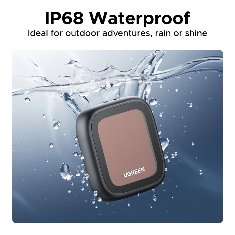 תגיות מעקב UGREEN Finder Pro (לאייפון בלבד) תגיות חכמות סולאריות עם בלוטות' לאיתור פריטים, תואם ל- Apple Find My