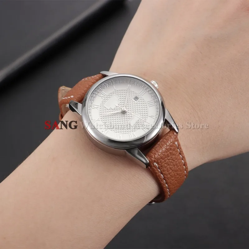 Sleek Vintage Cowhide Leather Watch Band - Ultra-Thin Strap for Sport and Smart Watches