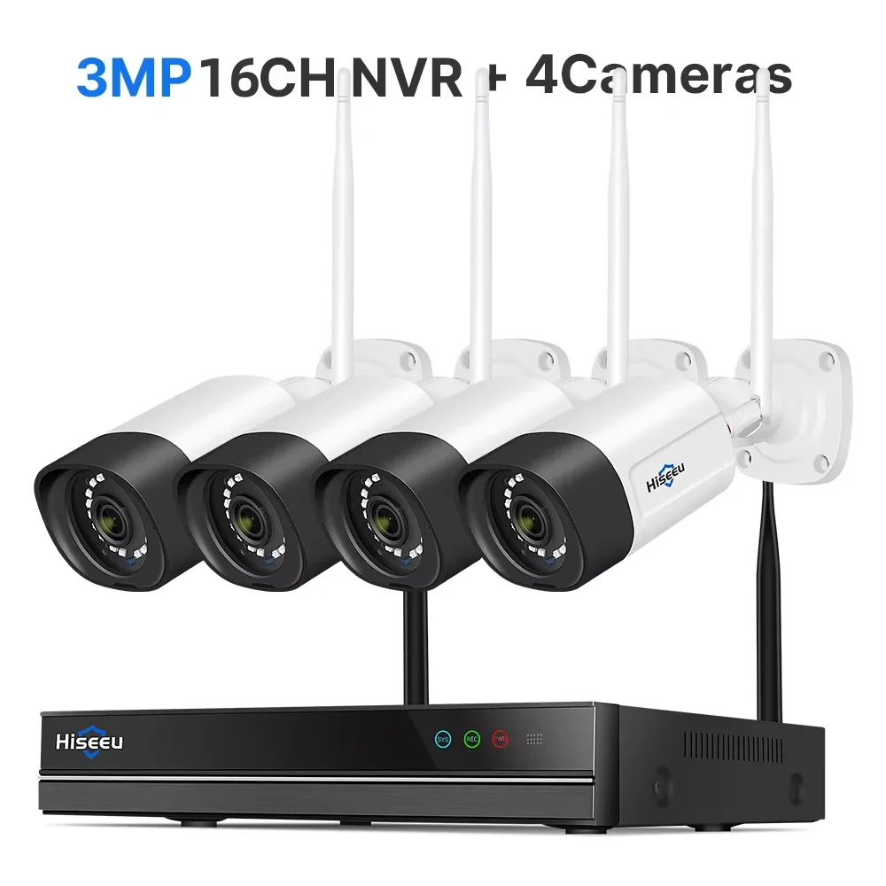 Hiseeu H.265 16CH NVR 5MP واي فاي نظام كاميرا مراق...