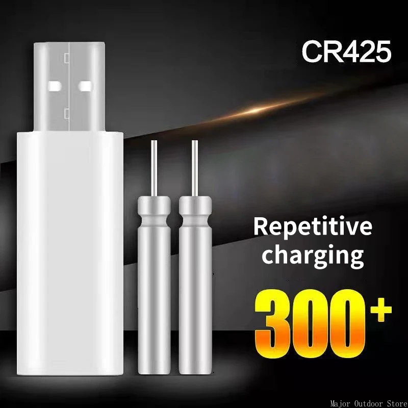  ÷Ʈ ͸ Ʈ ƽ, CR322 CR425, 3.6V Ƭ USB  ε, ߱  LED ߰ Ŭ,  