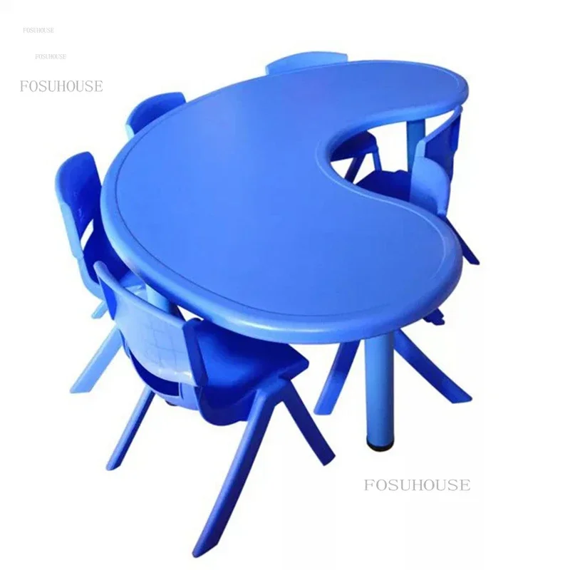 Plastic Children Tables Home Writing Tables Kindergarten Early Education Game Desk Children Eating Lift Table Furniture