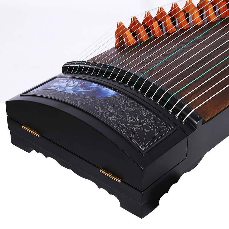 High Quality Guzheng 21 Strings 163cm Purple Flower Group