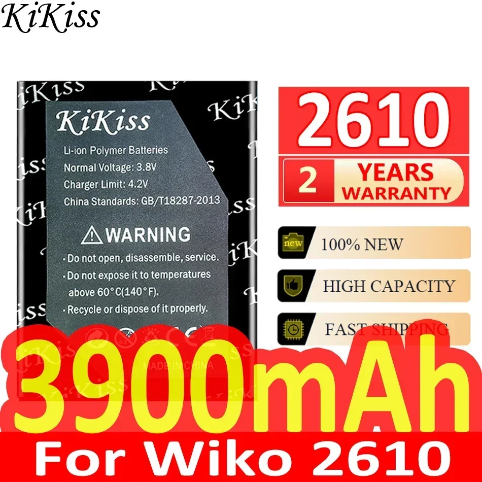 Batteria Potente Kikiss Da 3900Mah Per Wiko 2610 Cellulare Bateria