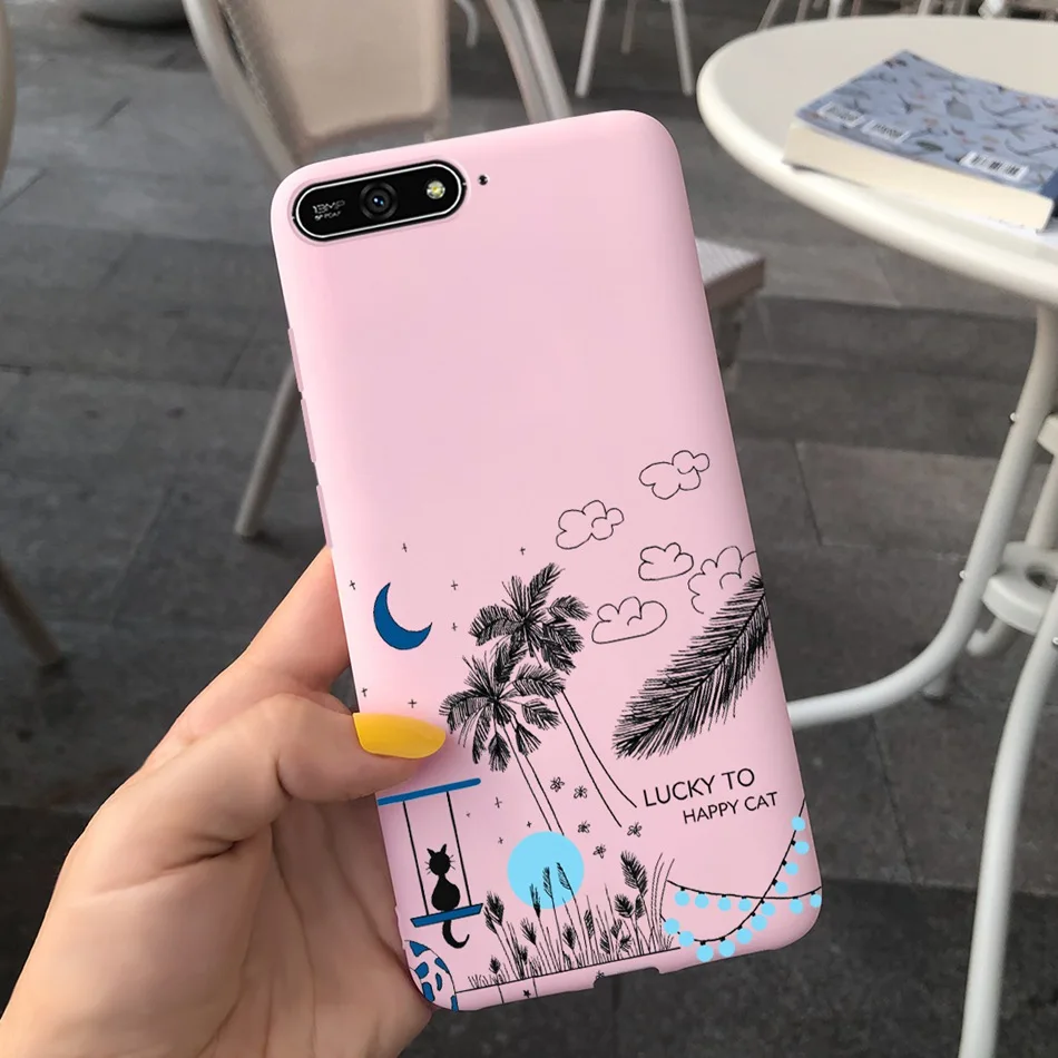 Lovely Printed Soft Silicone Phone Case - 5.7 Inch Back Cover