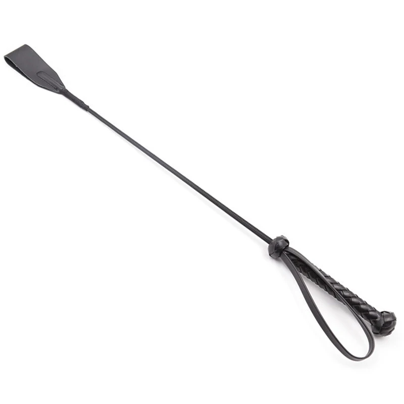 61CM PU Leather Horse Whip Premium Crops Equestrianism Paddles Riding Crop Horse Whips with Wrist Strap 6