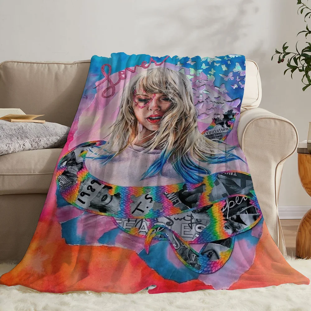 T-Taylor SwiftS Hairy Blankets for Bed Blanket 150cm X 200cm Fleece Throw Blanket Luxury Bedding Home and Decoration Beach Towel 3