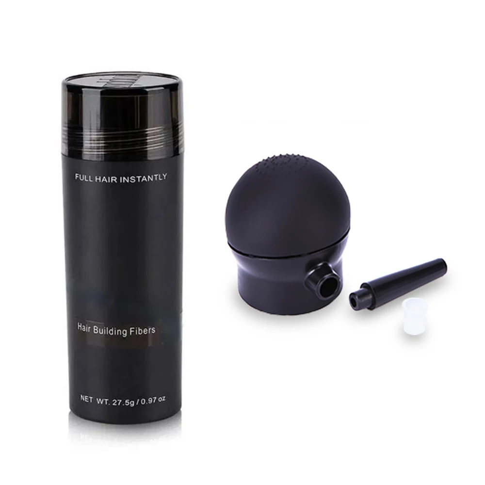 10pcs Hair Fiber Regrowth Powder 27.5g Natural Keratin Applicator