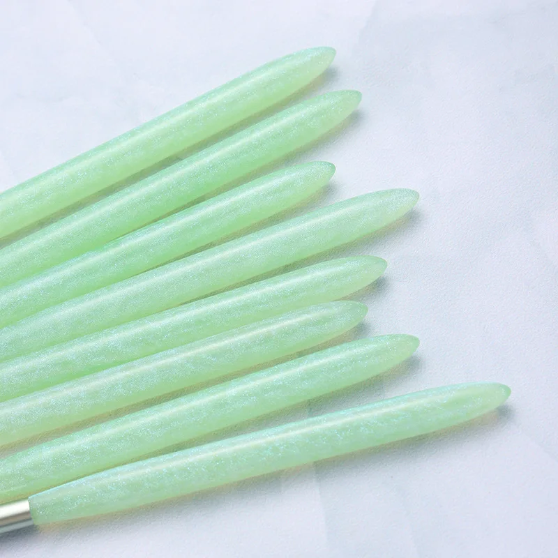 1PCS Green Nail Brush Nail Art Brush Line Painting Brushes Crystal Acrylic Thin Liner Drawing Pen 3