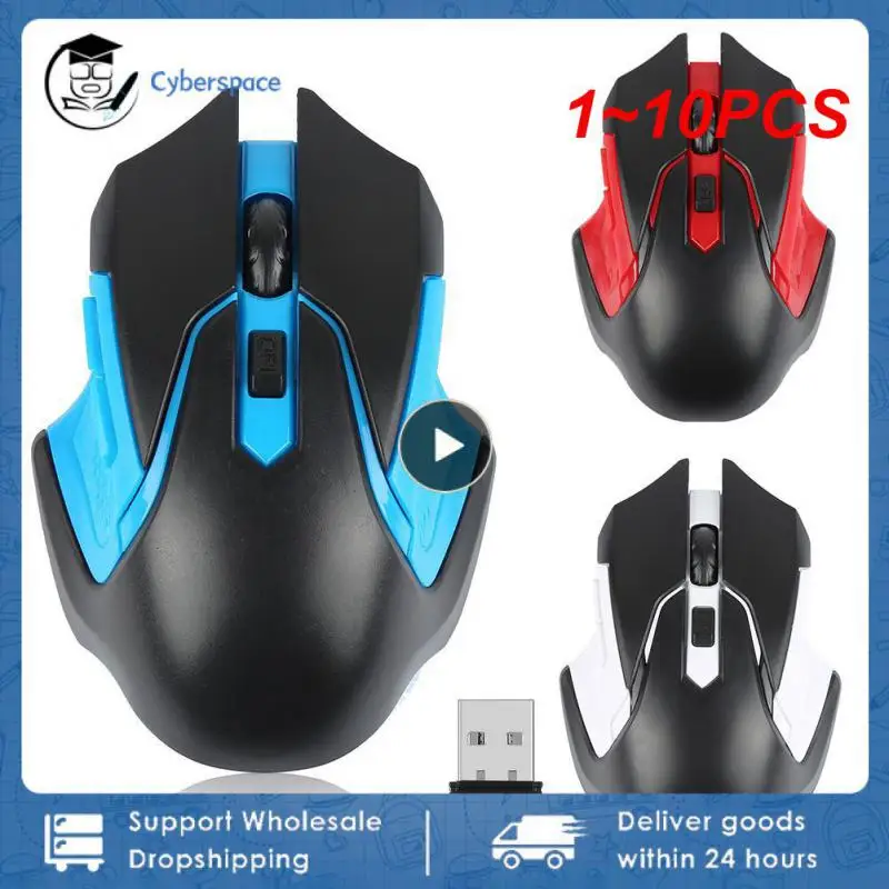 1 ~ 10Pcs Mouse Da Gioco Ottico Wireless Professionale Da 2.4Ghz Mouse Wireless Per Pc Gaming Laptop Computer Mouse Gamer Con Usb