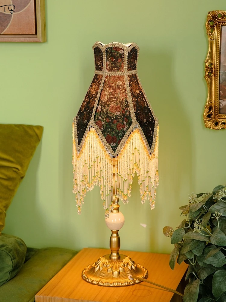 Frustrerend heerser Van French Design Vintage Retro Medieval Table Lamp Luxury Atmosphere Desk  Lights For Living Room Decoration Bedroom Bedside Led E27 - Desk Lamps -  AliExpress