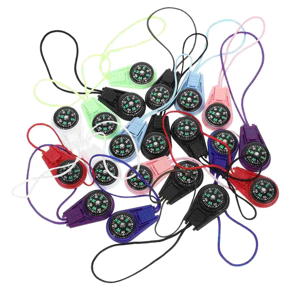 Mini Compass ABS Camping Hiking Pocket Compass Pendant Portable Navigation Climing Riding Children Gift Outdoor Survival Gear