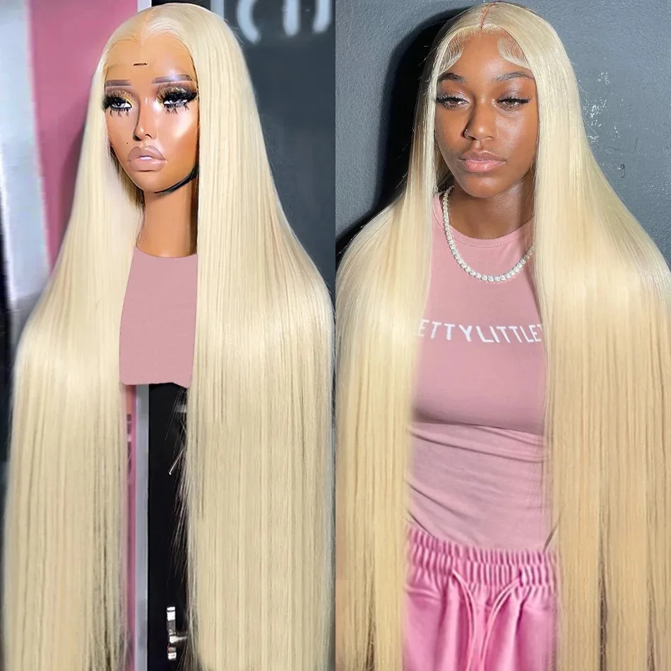 613 Honey Blonde 13x4 Lace Front Human Hair Wigs For Black Women Pre Plucked 13x6 360 Frontal Remy Brazilian Straight Wig 46inch 1