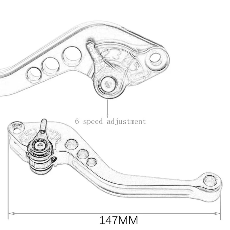 Aprilia TUONO V4 1100RR 2017-2019 2018 TuonoV4 1100RR 핸들, 짧은 클러치 레버