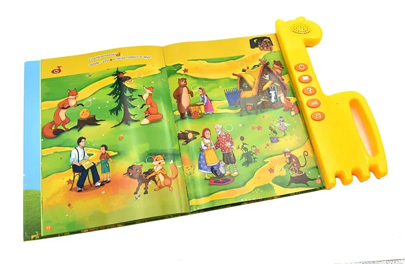 Kids Preschool Electronic Book Russian Alphabet Baby Learning Toys Reading Machines for Children Language Tablet Educational Toy 5
