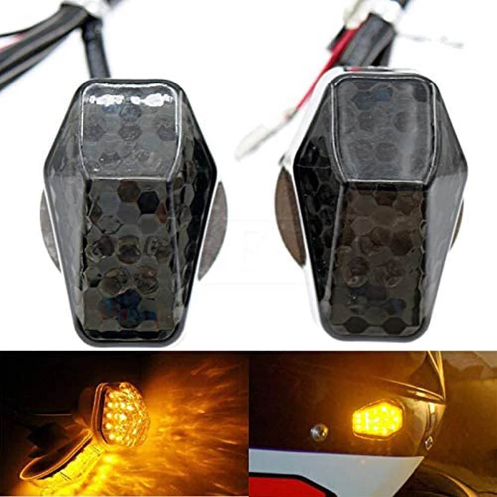 

Motorcycle Bike LED Flush Mount Turn Signal Light Indicators Flasher Smoke Clear For Suzuki GSXR 750 1000 600 Bandit 600S 1200s