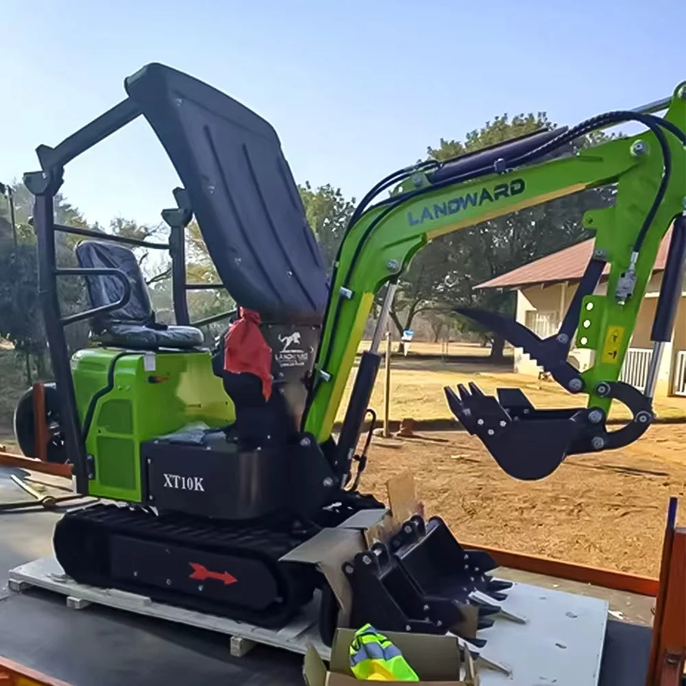 Spedizione Gratuita, Escavatore Agricolo con Profondità di Scavo 1650mm, Mini Escavatore da 1 Tonnellata, Mini Macchina Insaccatrice da 1000kg, Personalizzazione Economica